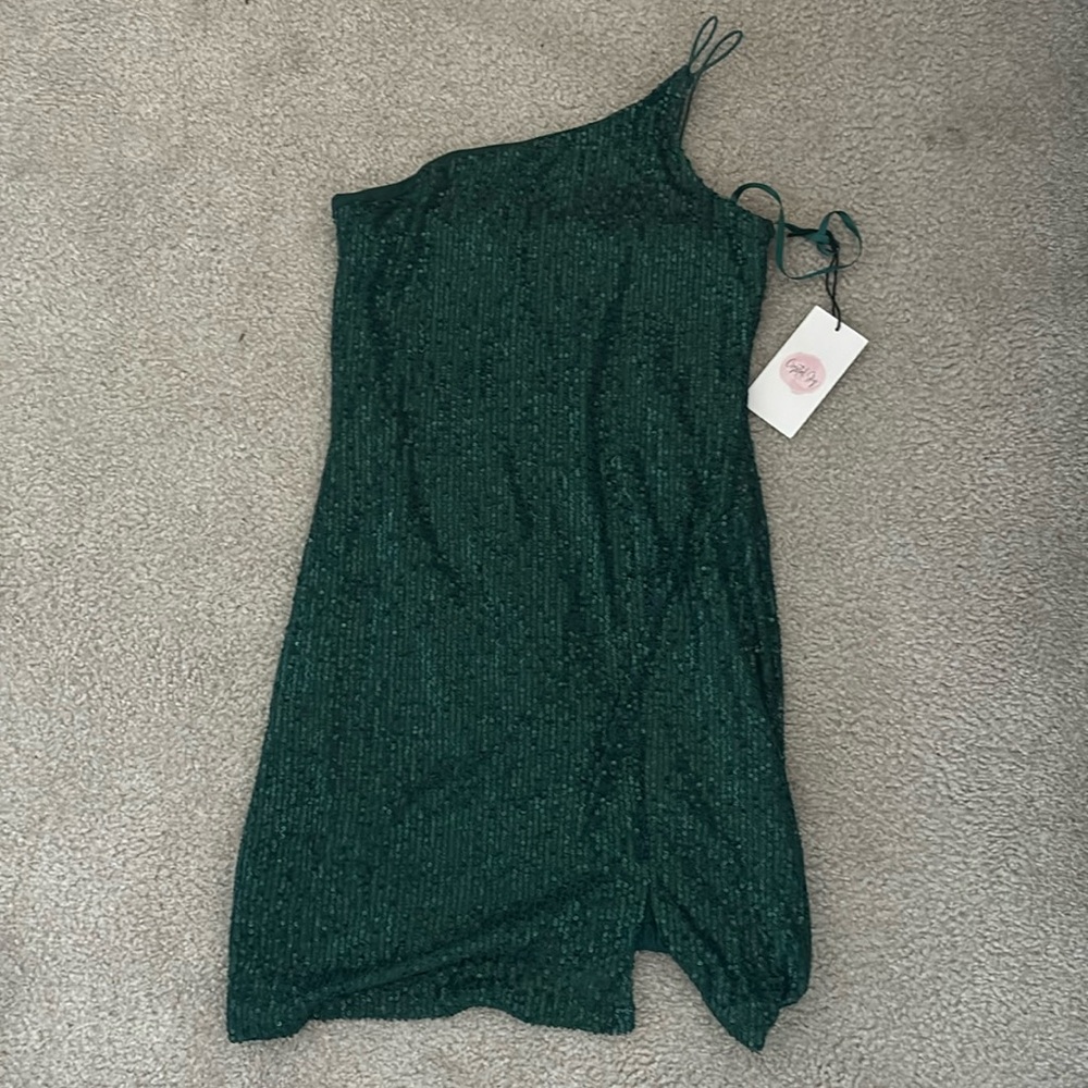 Green homecoming dress